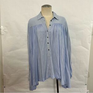 Free People Oversized Mixed Media Henley 122